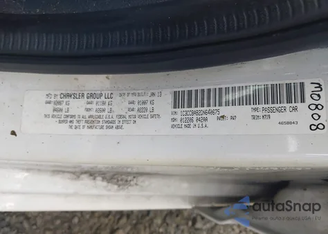 2013 Chrysler 200 Lx from USA, damaged, VIN 1C3CCBAB2DN640675